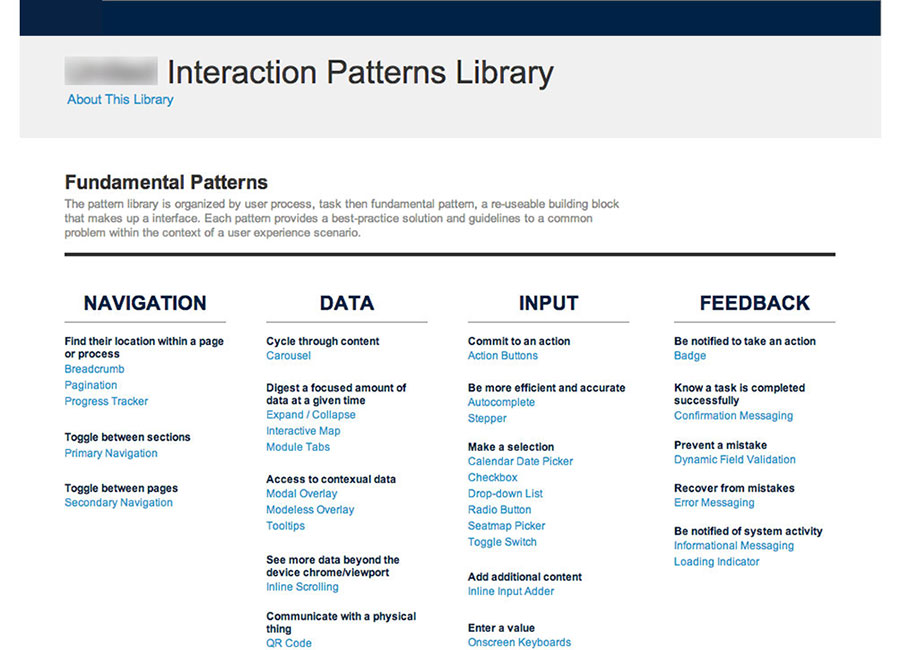 Pattern Library