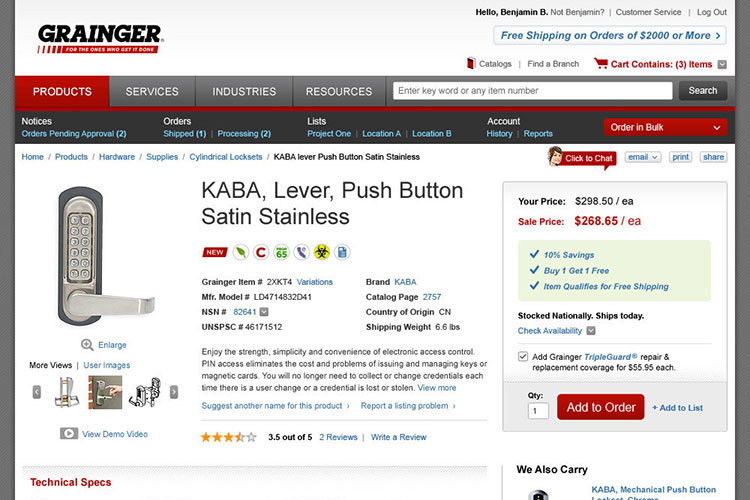 Grainger Ecommerce
