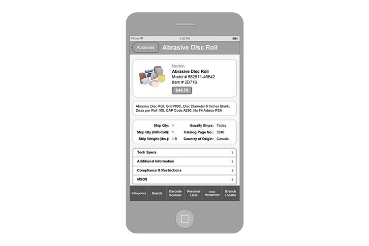 Grainger iPhone App